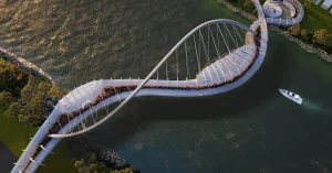 Toowong to West End Green Bridge Bougainvillea Bridge